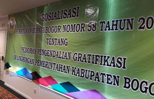Sosialisasi Peraturan Bupati Bogor Nomor  58 Tahun 2019 tentang Pedoman Pengendalian Gratifikasi di Lingkungan Pemerintahan Kabupaten Bogor